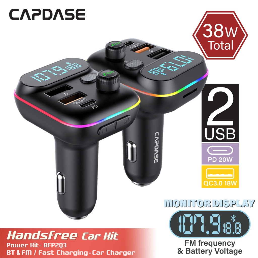 CAPDASE PowerKit BFP2Q3 Car Charger Kit | Shopee Malaysia