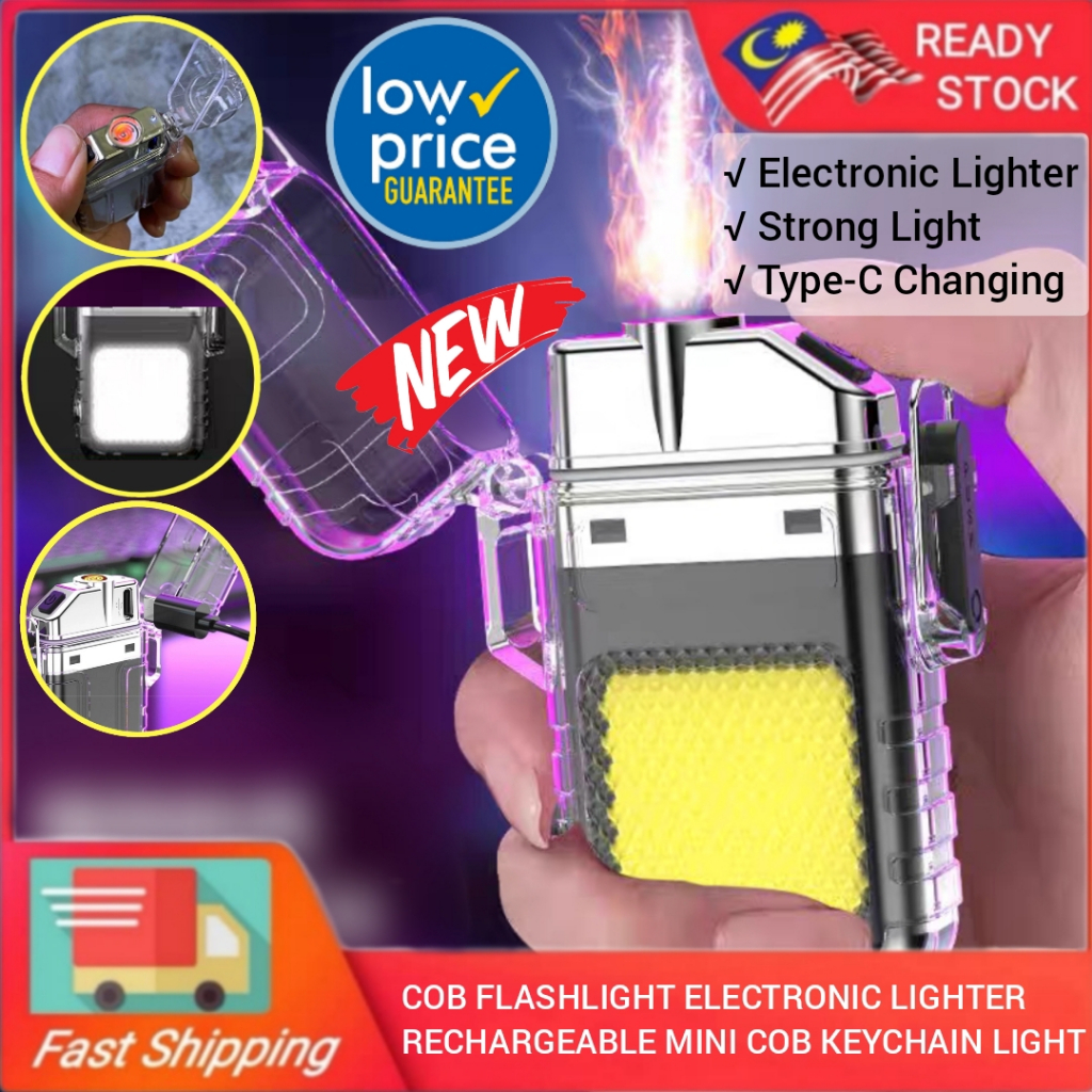 COB Flashlight Electronic Lighter | COB Light | Electric Camping Light ...