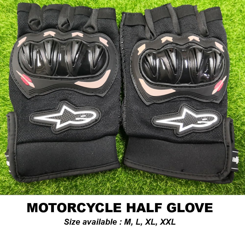 Alpine Motorcycle Half Glove | Shopee Malaysia