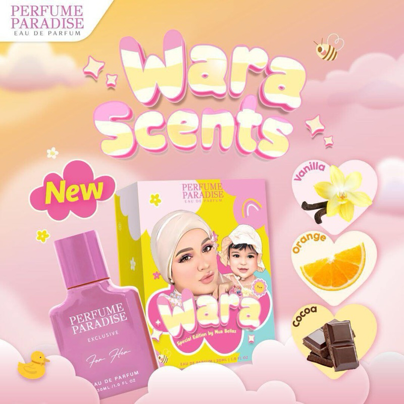 Wara by mua bellaz Perfume paradise (10/30ml) | Shopee Malaysia