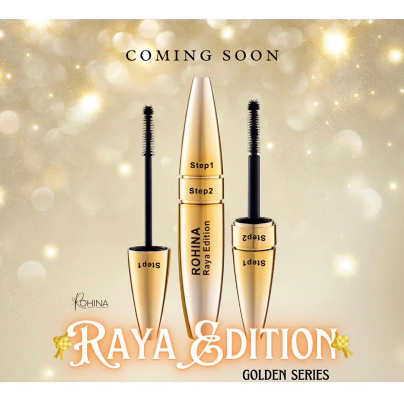 🔥𝗢𝗥𝗜𝗚𝗜𝗡𝗔𝗟💯ROHINA MASKARA EDITION RAYA GOLD SERIES Bulu mata lentik ...