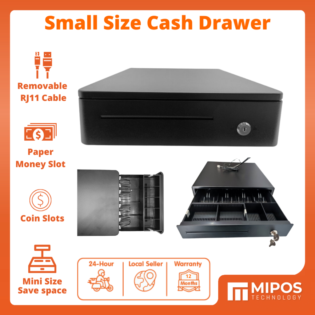 Cash Drawer Small Size / 4 Bill 4 Coin / 4 Bill 5 Coin / Cashier Drawer