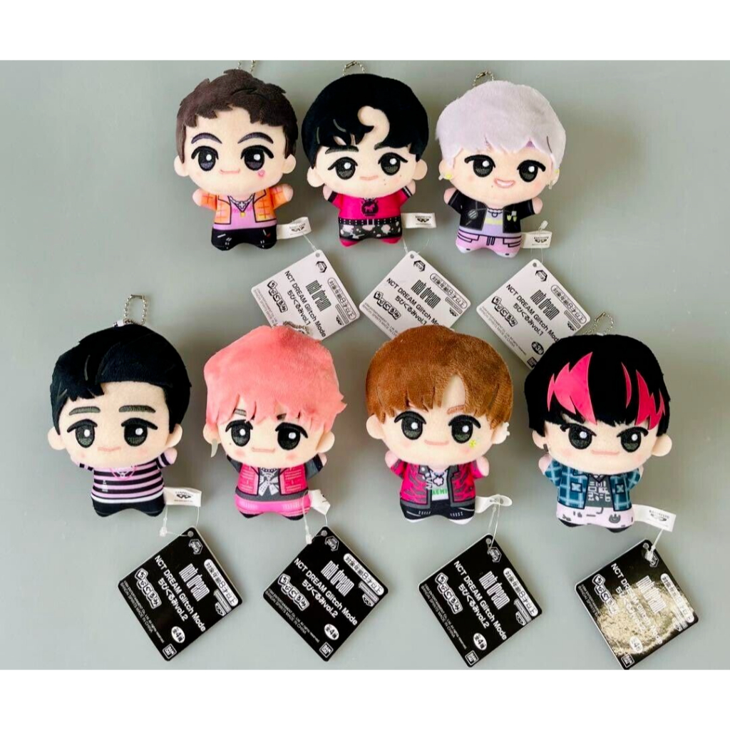 NCT Dream Glitch Mode Chibigurumi Plush Mascot vol.1&2 Complete set of ...