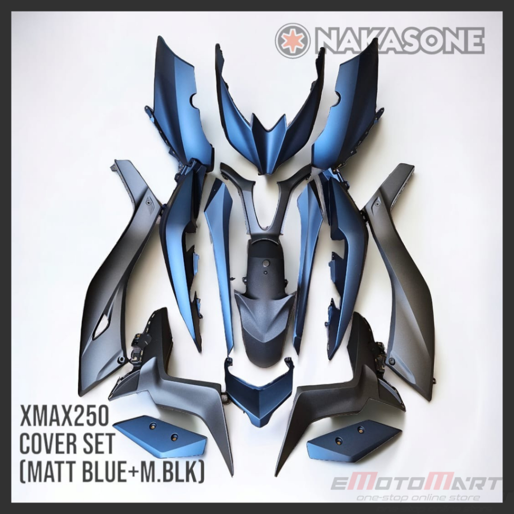 YAMAHA XMAX250 #V1 COVERSET BODYSET COVER SET BODY FRAME #MATT BLUE ...