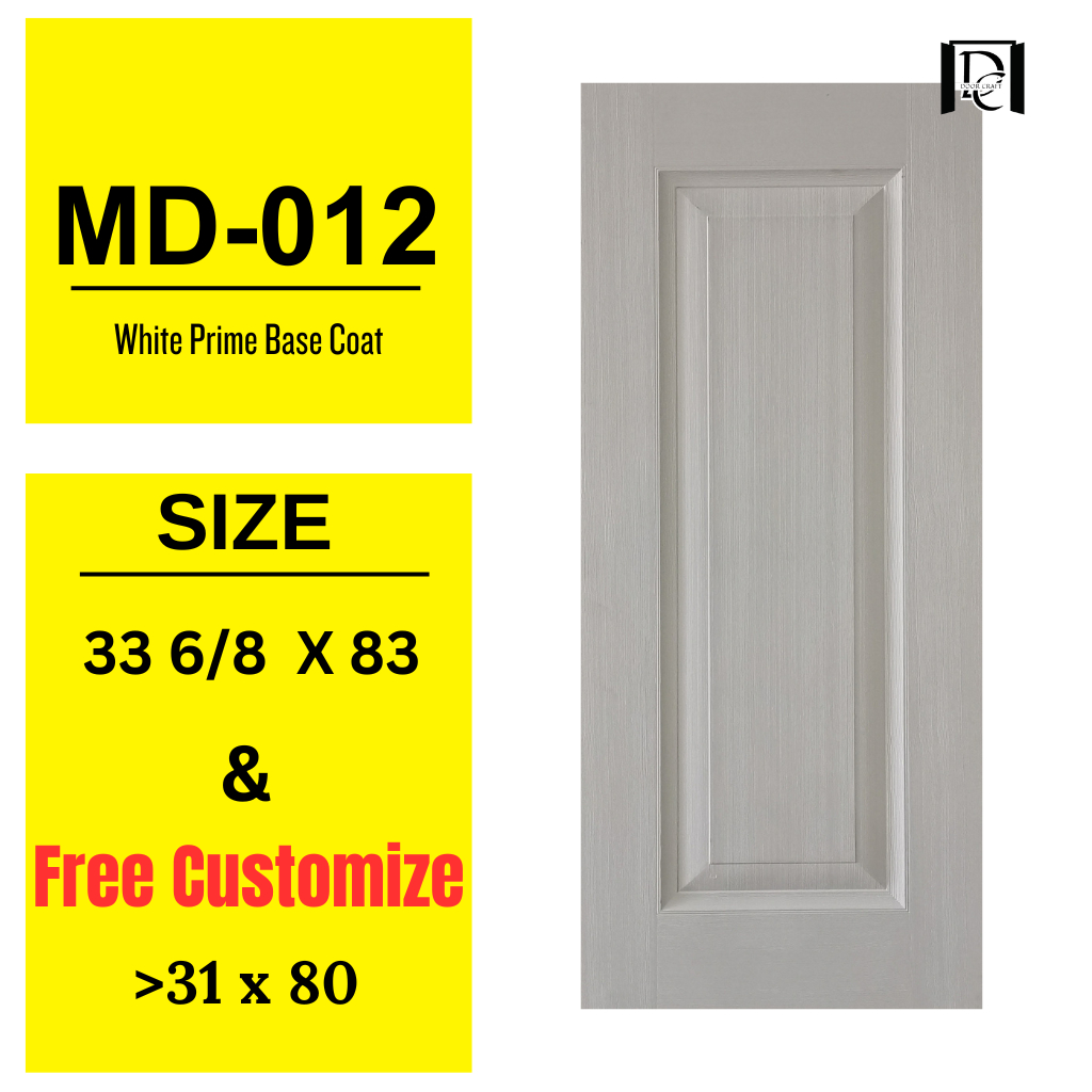 (FREE CUT TO SIZE)/ PINTU KAYU / WOODEN DOOR / WHITE PRIME DOOR / PINTU