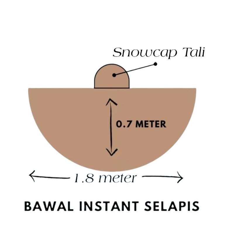 instant shawl with inner