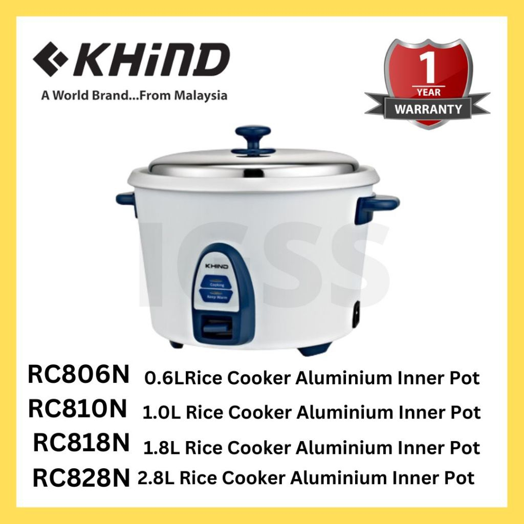 KHIND Electric Rice Cooker ( Light Winter Grey ) | Shopee Malaysia