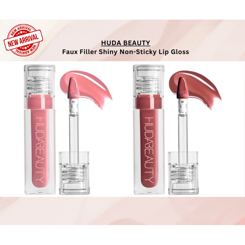 HUDA BEAUTY Faux Filler Shiny Non-Sticky Lip Gloss | Shopee Malaysia