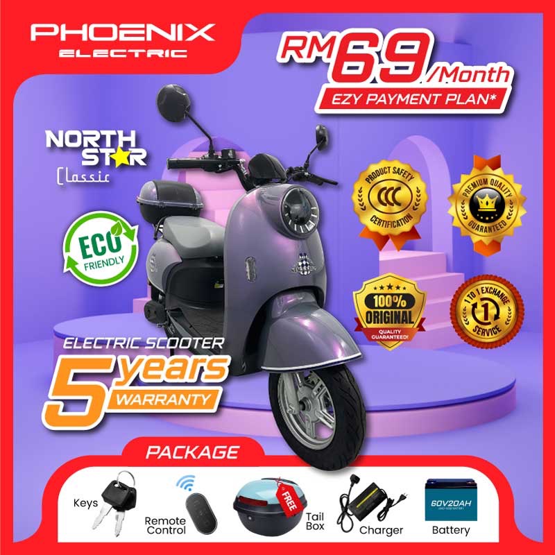 PHOENIX T3 E-SCOOTER | BIKE BICYCLE BASIKAL EV ELEKTRIK ELECTRIC ...