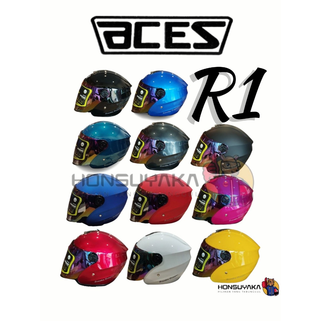HELMET ACES (R1) ORIGINAL | Shopee Malaysia