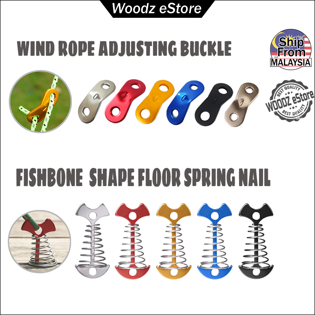 [Woodz] 10 pcs Wind Rope Adjusting Buckle Outdoor Camping Tent Wind ...