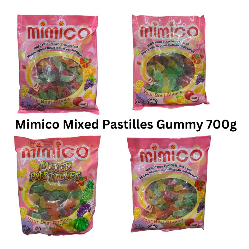 Mimico Jeli Mutiara Mixed Pastilles Gummy Jelly Candy 700g | Shopee ...