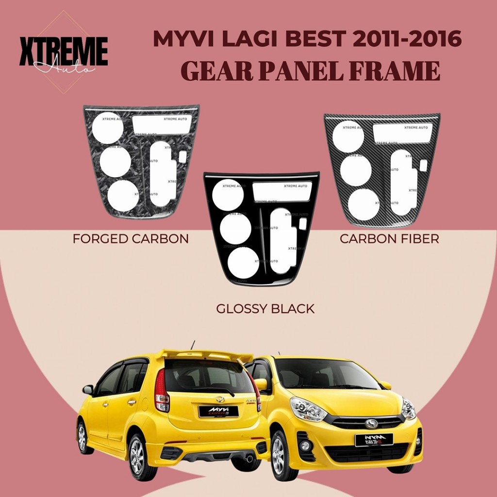 XTREME AUTO PERODUA MYVI LAGI BEST 2011-2017 CAR GEAR SHIFT PANEL FRAME ...