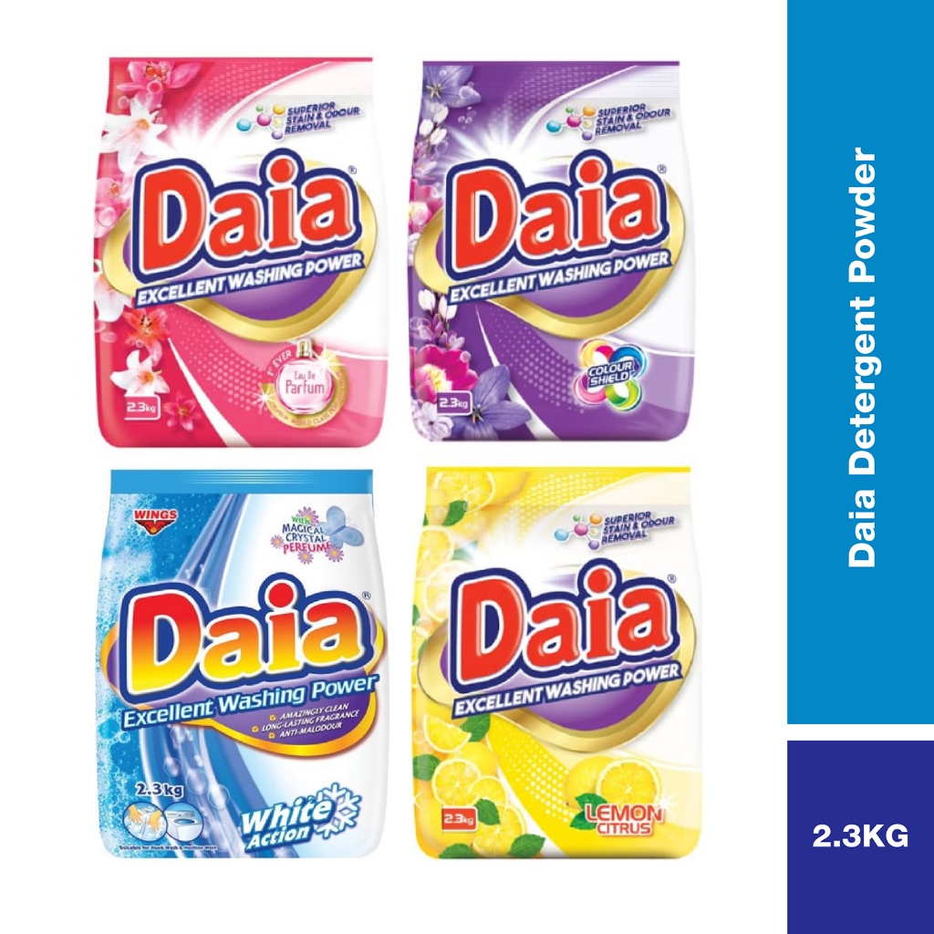 Daia Detergent Powder (2.3kg) - 4 scent | Shopee Malaysia