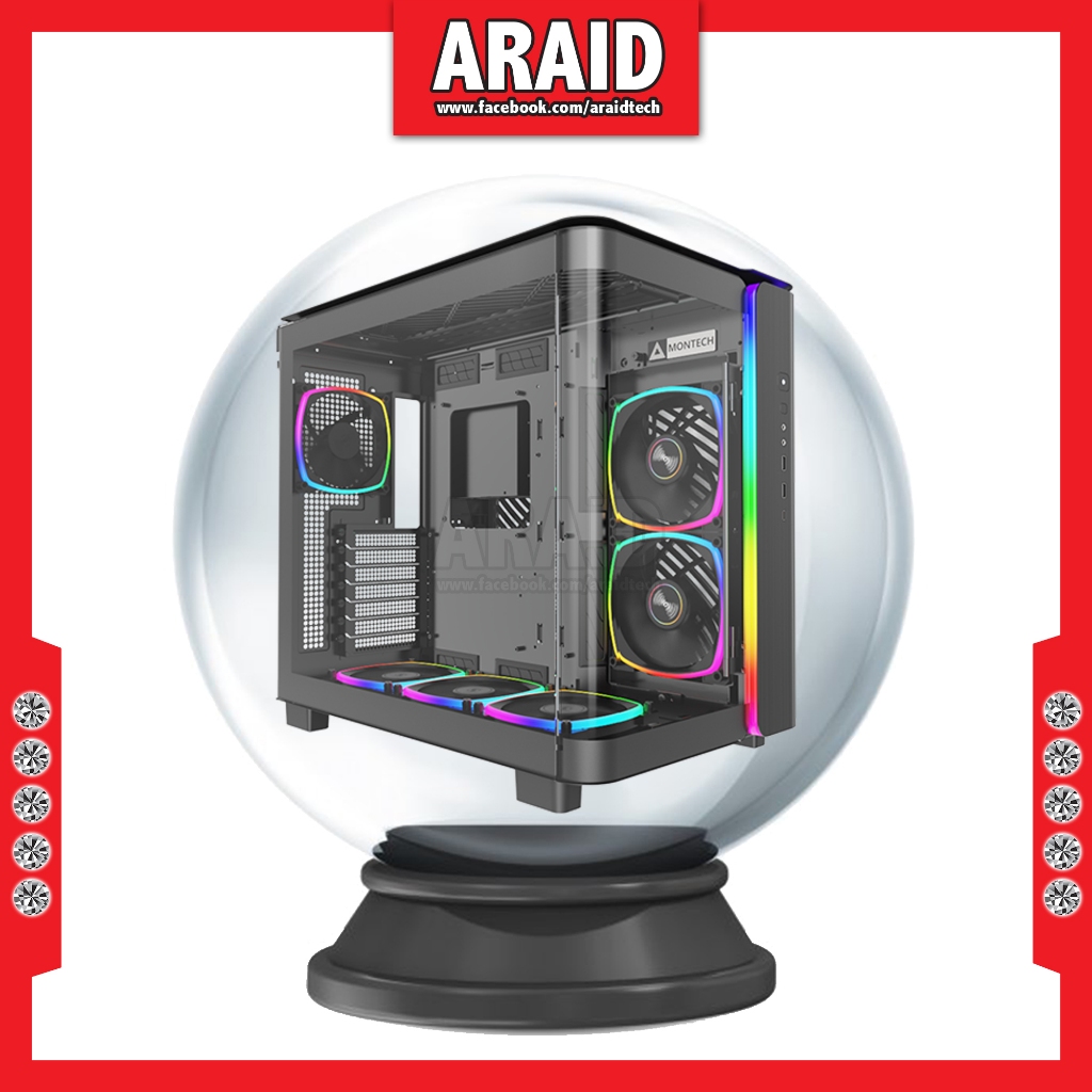 MONTECH KING 95 PRO ATX Case (Black/White) | Shopee Malaysia