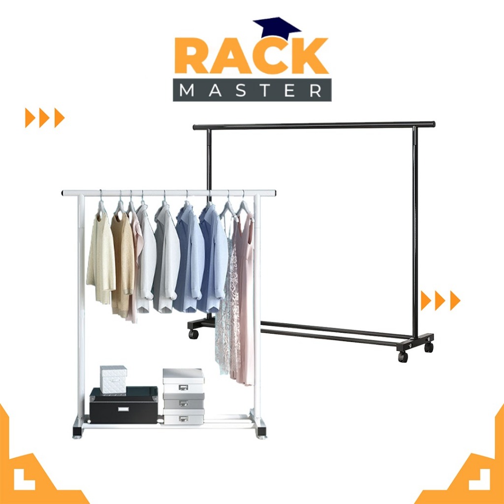 𝗥𝗔𝗖𝗞 𝗠𝗔𝗦𝗧𝗘𝗥 Bedroom Balcony Rack Clothes Rack Steel Cloth Hanger and ...