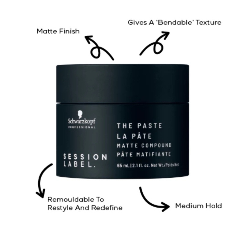 [NEW] Schwarzkopf Osis Session Label Thickener Definer Powder Paste ...