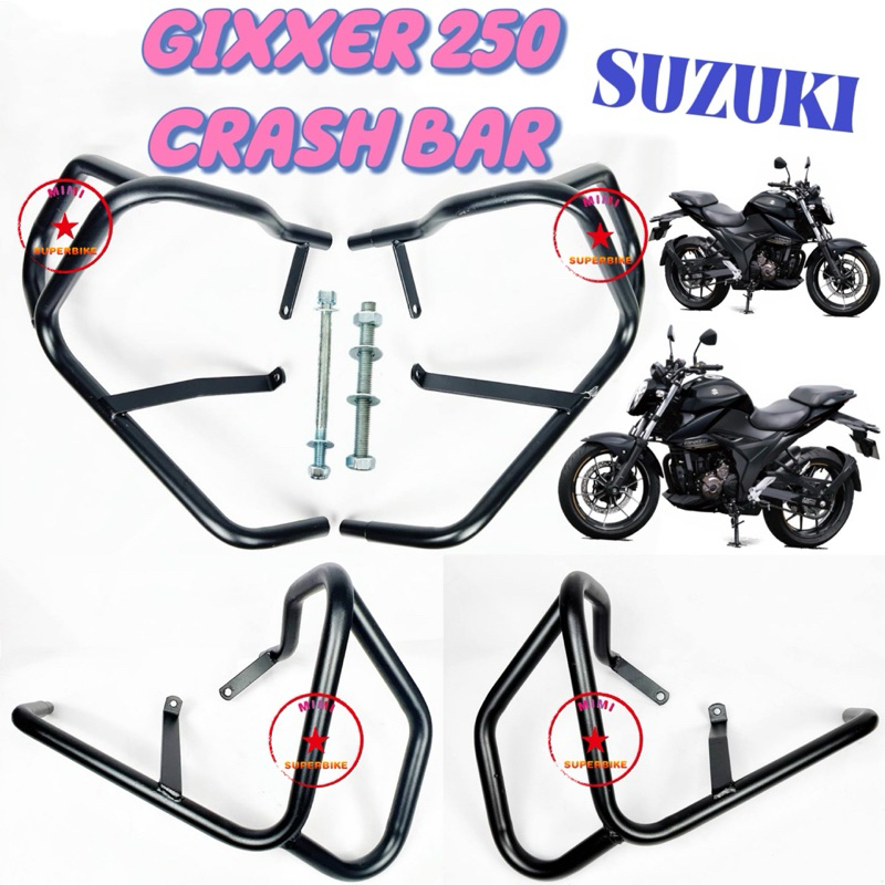 SUZUKI GIXXER 250 ENGINE GUARD CRASH BAR HEAVY DUTY ENGINE BODY