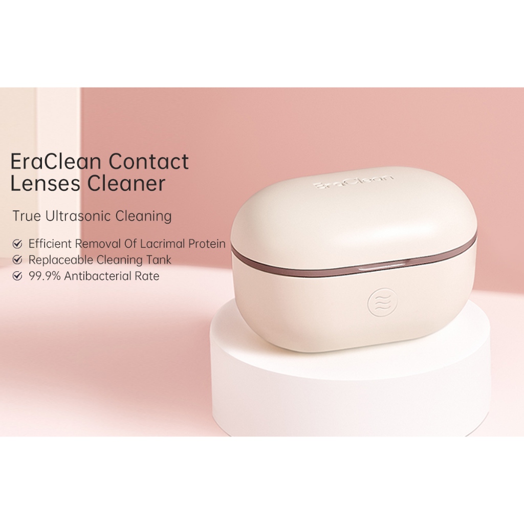 Mi EraClean Contact Lens Cleaner Clean Ultrasonic Cleaning 56000Hz High