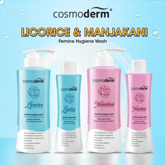 COSMODERM FEMININE HYGIENE WASH MANJAKANI/SOOTHING 150ml / 375ml