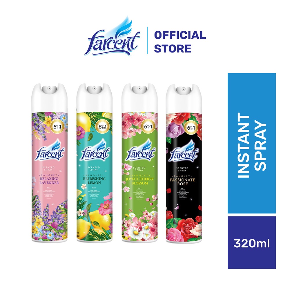 Farcent Scented Spray Banquet Air Refreshers Air Care Rose Cherry ...