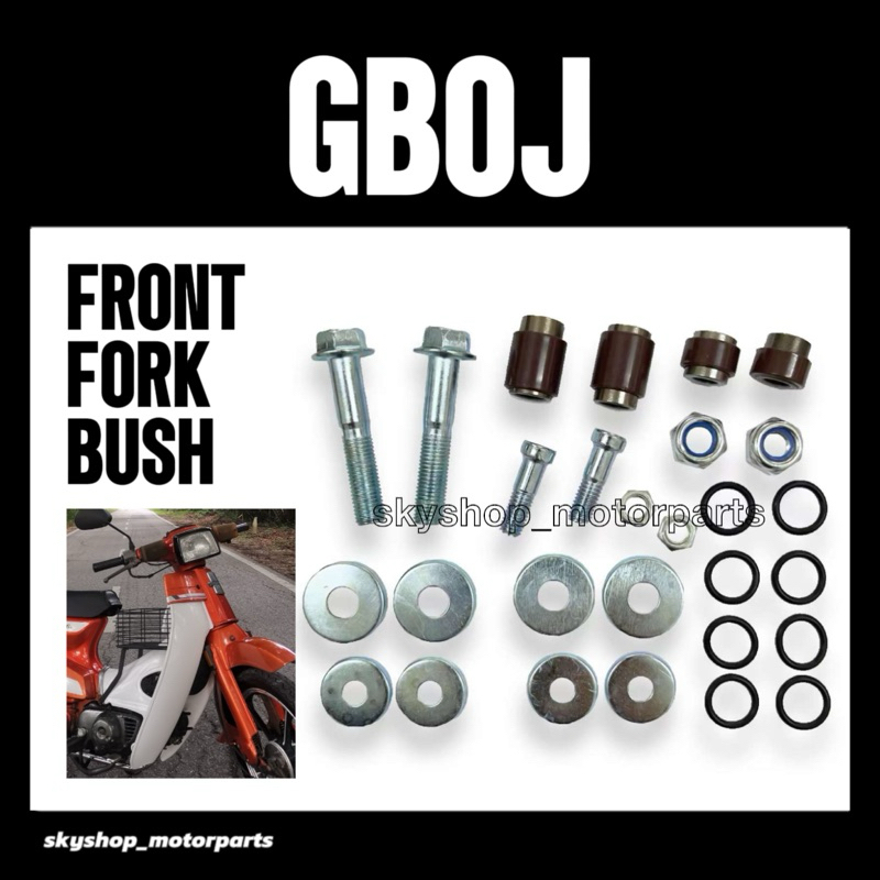 GBOJ FRONT FORK BUSH // (1SET) FRONT ARM REPAIR KIT ABSORBER SCREW BOLT ...