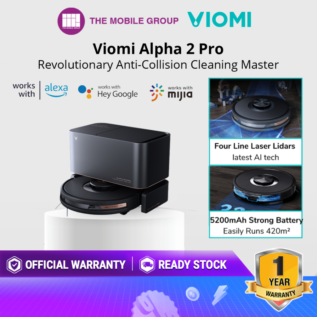 Mijia Viomi Smart Robot Vacuum Series V2 Max V3 Max V5 Pro | Lidar ...