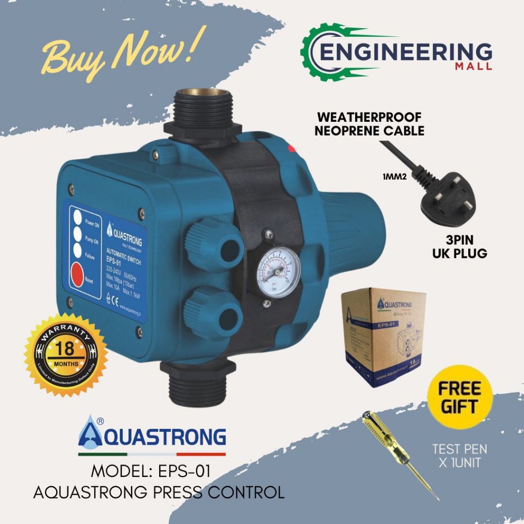 Aquastrong (Italy) Pressure Controller EPS-01 for Water Pump - Teral ...