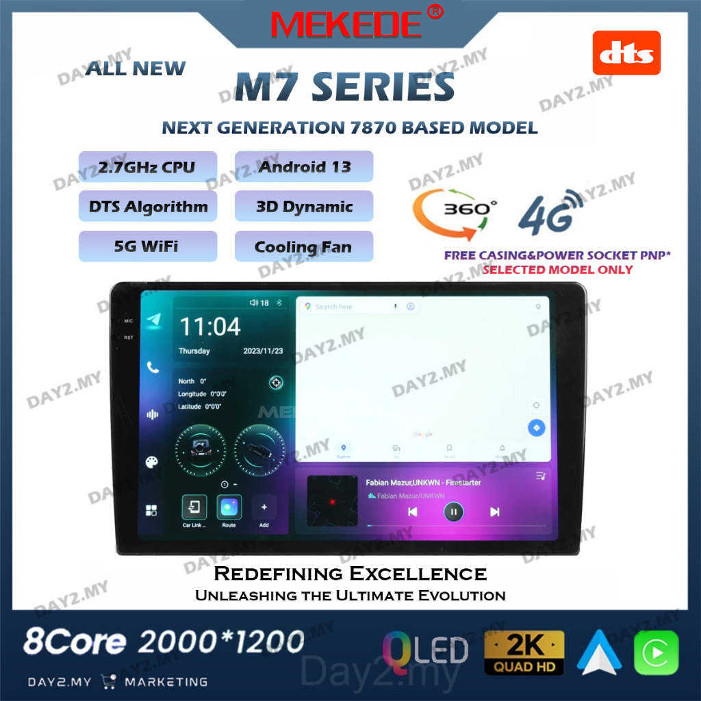 CAR ANDROID PLAYER MEKEDE M7 PRO PLUS 12GB RAM 256GB MEMORY 8 CORE ...