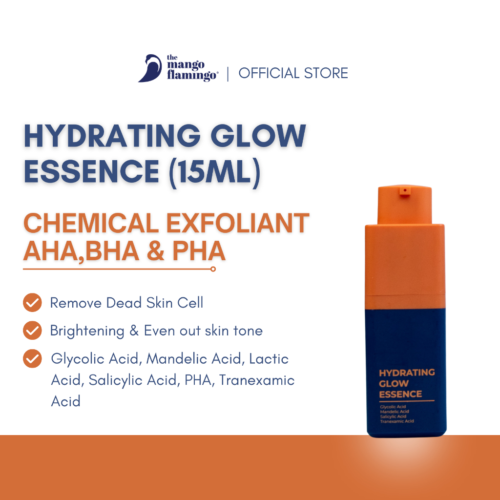 TMF Hydrating Glow Essence Chemical (15ml), Exfoliator w/ AHA BHA for