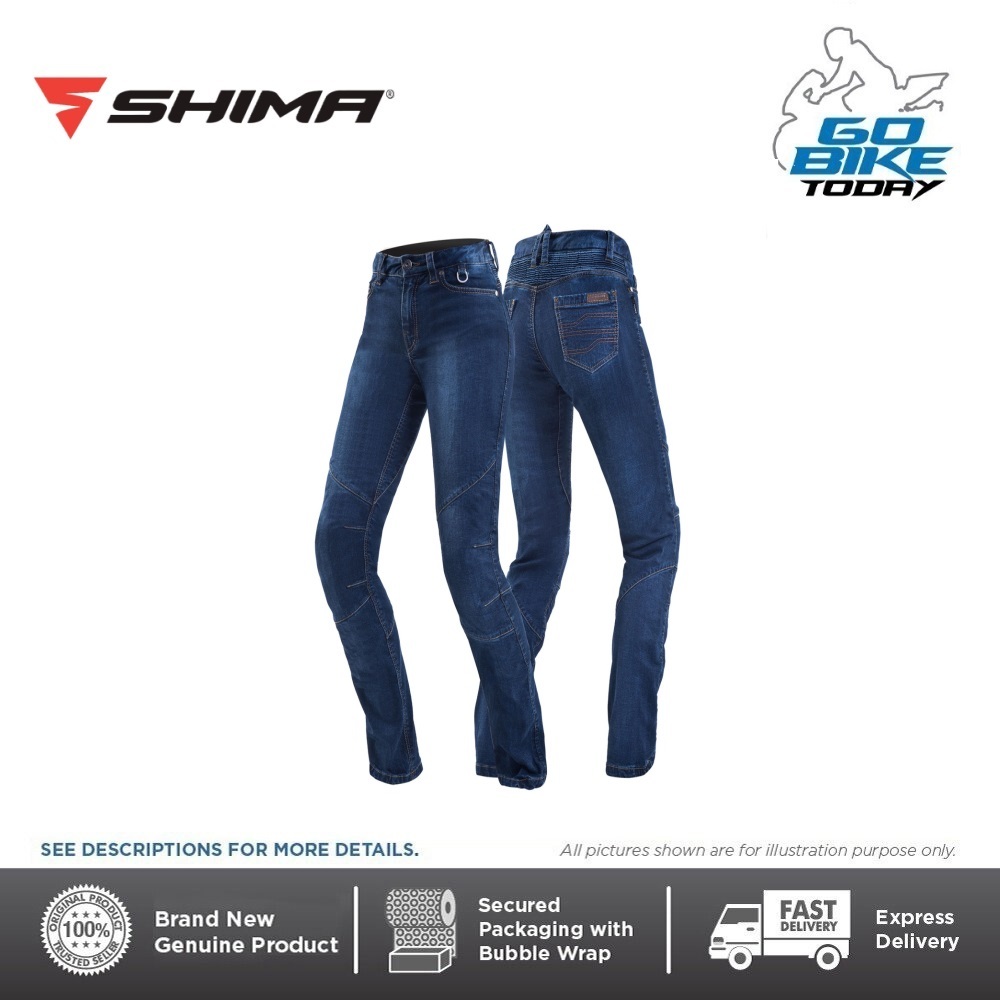 SHIMA Sansa Jeans Moto Femme Denim Moderne Avec Protections Duralid - Confort Et Sécurité
