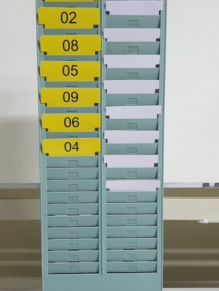 T-Card Plastic Rack/System Record Rack/PVC T-Card Rack/T卡架/Pemegang Kad ...
