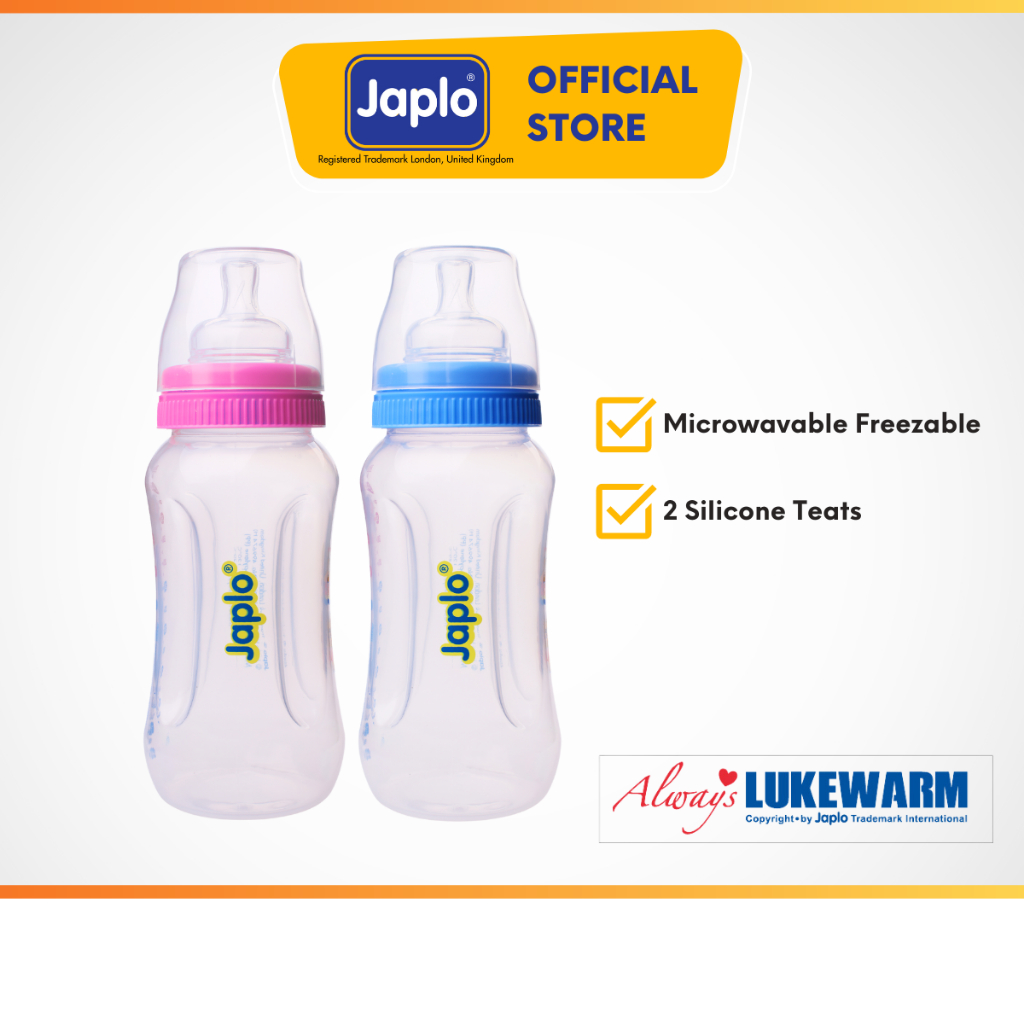 Japlo Easy Grip Wide Neck Bottle with 2 BPA Puting for Newborn Baby ...