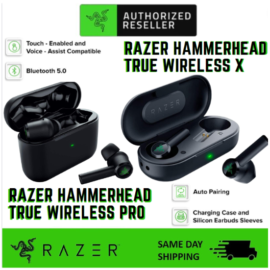 12 Hours ShipOut Razer Hammerhead Earphone Wireless Pro 5.0 TWS ...