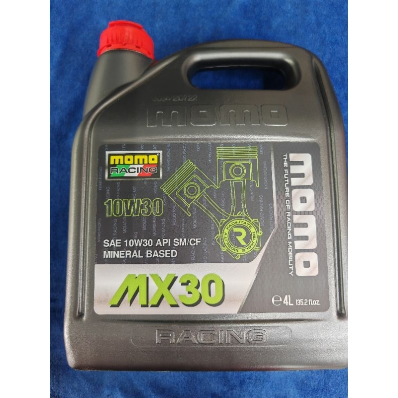Momo Racing MX30 SAE 10W30 API SM/CF Mineral Based | Shopee Malaysia
