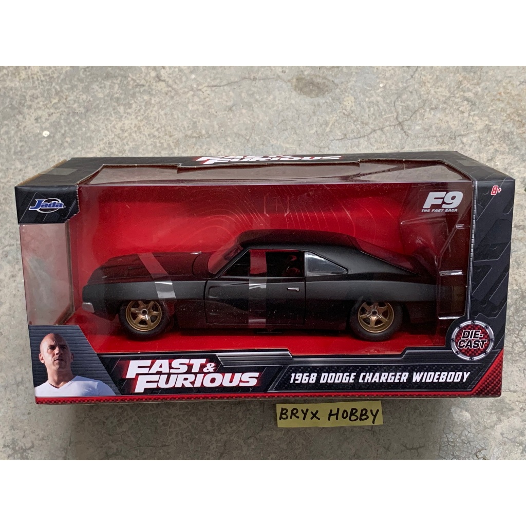 Jada 1:24 Fast & Furious – Dodge Charger ’68 R/T Dom – Scatola Finestra Nero - 2