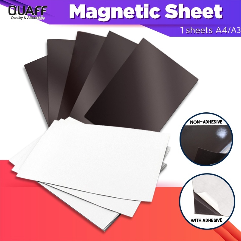 Quaff Magnetic Sheet A4 Size Cuttable DIY Refrigerator Magnet 1PC 磁性片 ...