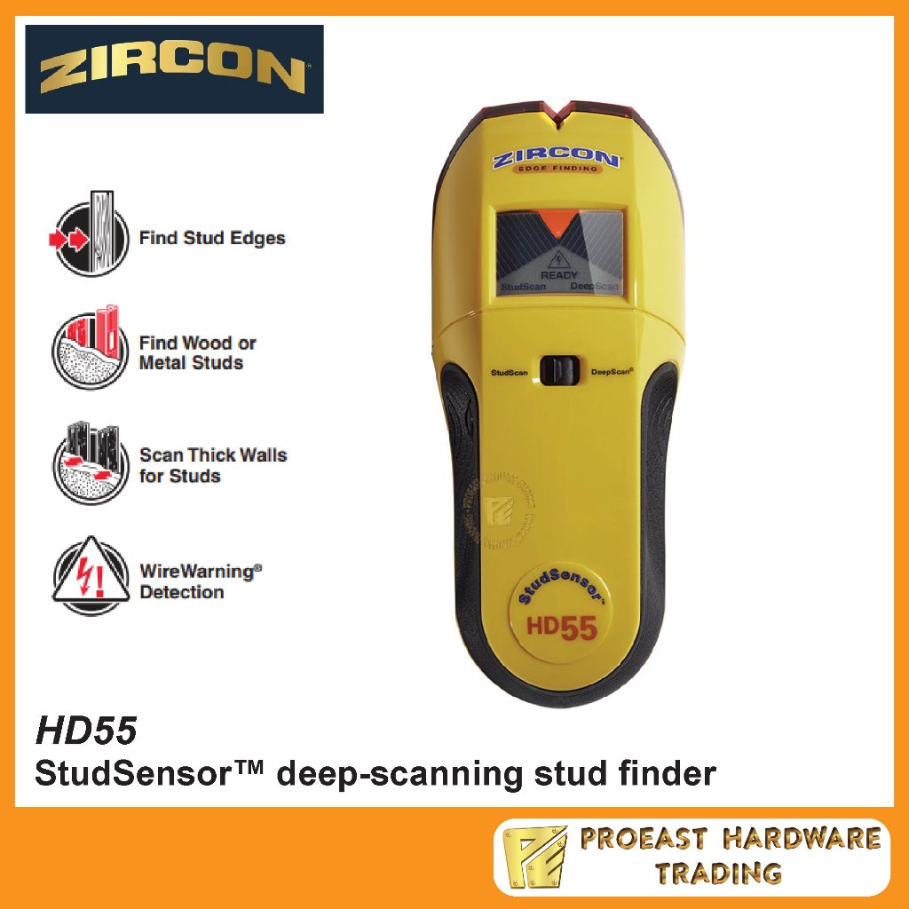 ZIRCON HD55 StudSensor DeepScanning Stud Finder Shopee Malaysia