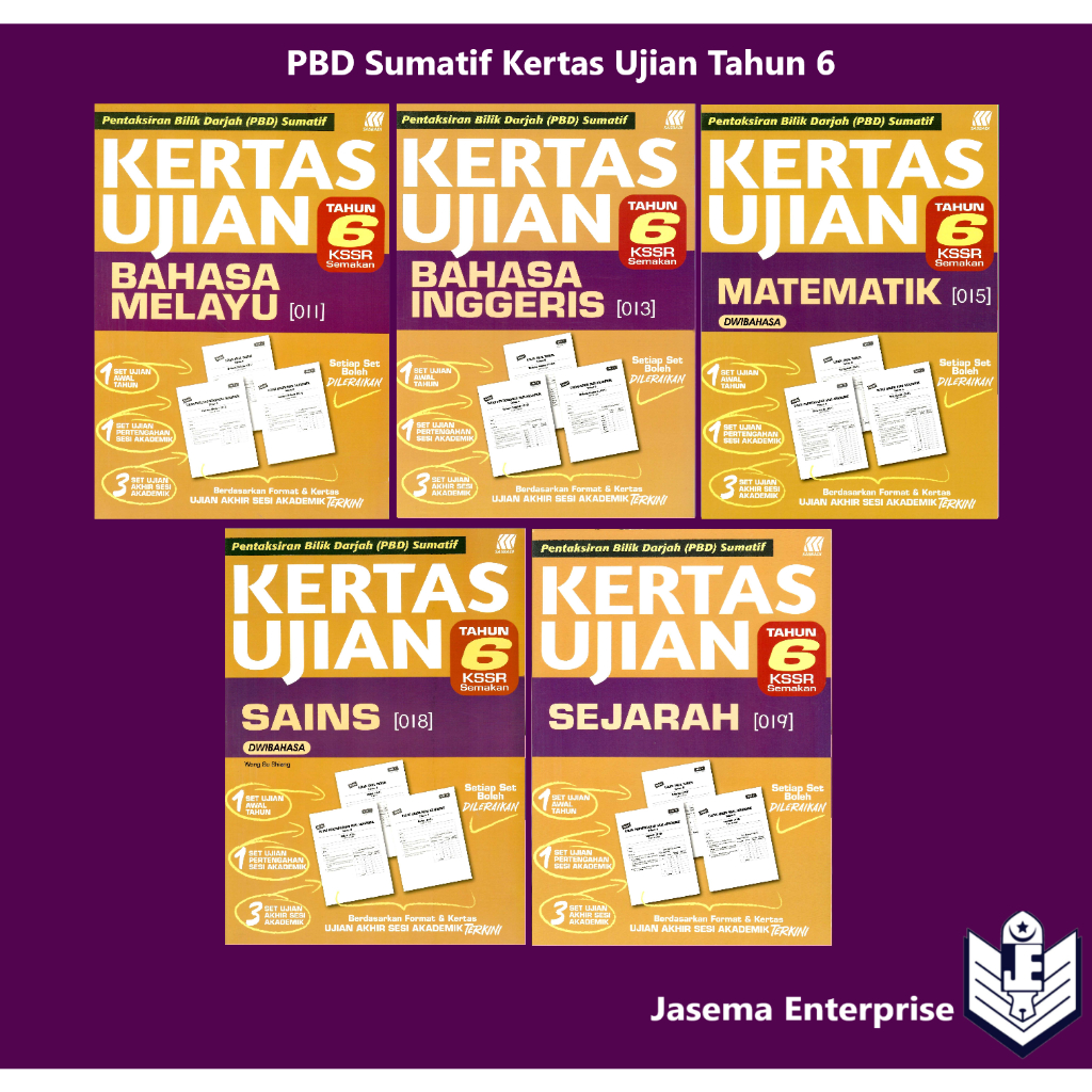 PBD Sumatif Kertas Ujian Tahun 6 Bahasa Melayu | Bahasa Inggeris ...