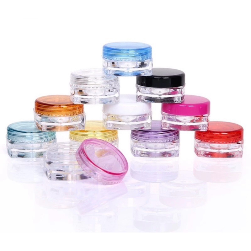 Round Design Sample Cosmetics Jar Cosmetic Small Container | Shopee ...