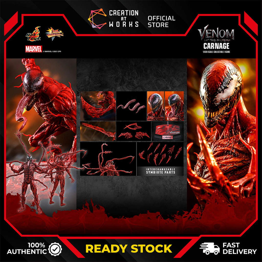 Hot Toys: MMS619 - Venom: Let There Be Carnage - Carnage 1/6th Scale ...