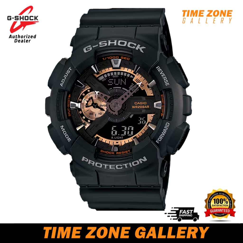 Casio G Shock GA 110 Series Special Black Strap Band Watch GA110RG 1A GA110RG GA110RG 1ADR Shopee Malaysia