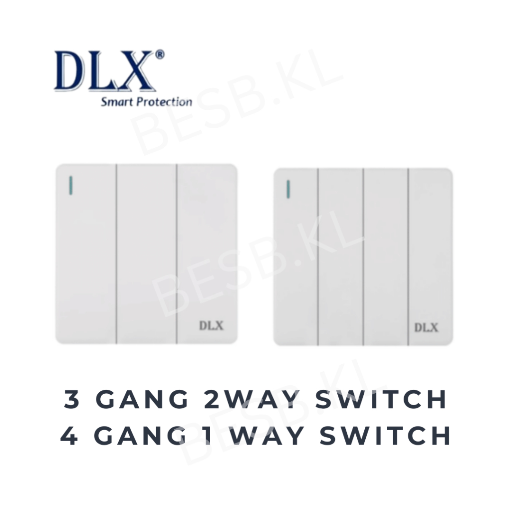 DLX R8713 R8714-1W 3 Gang 2way Switch 4 Gang 1 Way Switch Home Switch