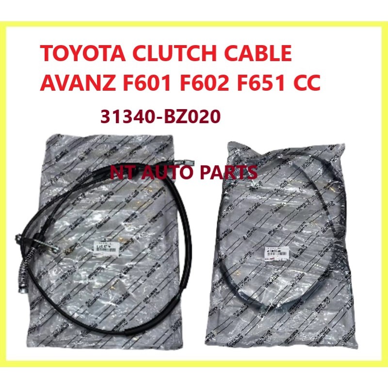 ORIGINAL TOYOTA AVANZA F601 F602 F651 CC CLUTCH CABLE 31340-BZ020 ...