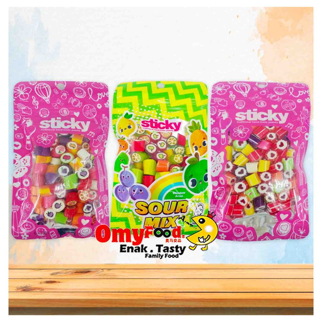 70g Stick Candy [Sour / Mix / I Love U][OmyFood] | Shopee Malaysia