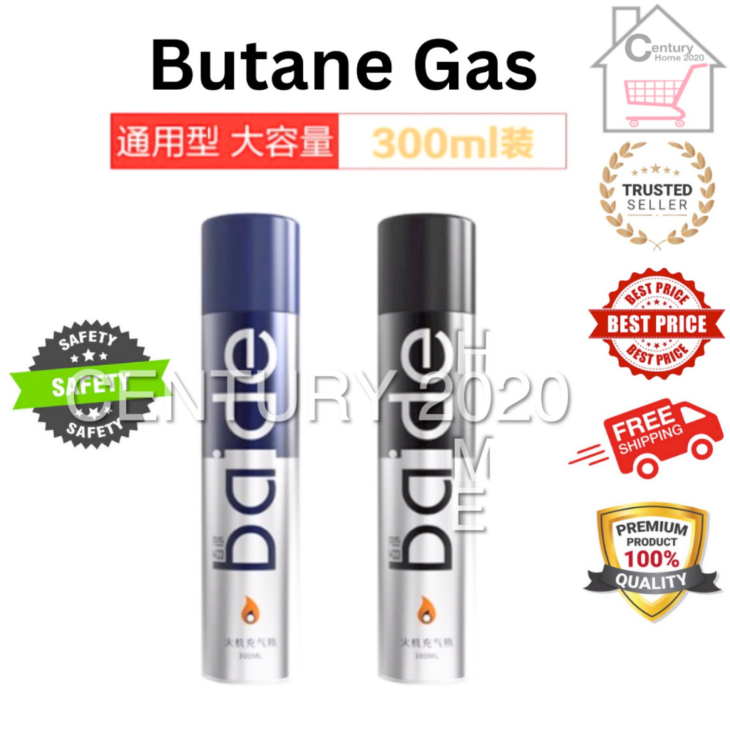 BAIDE Gas Fuel Lighter Refill for All Gas Operated Lighters 300ML (New ...