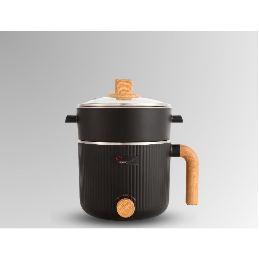 (NEW) LA GOURMET E MULTI COOKER 1.2L COLOUR COAL BLACK Shopee Malaysia