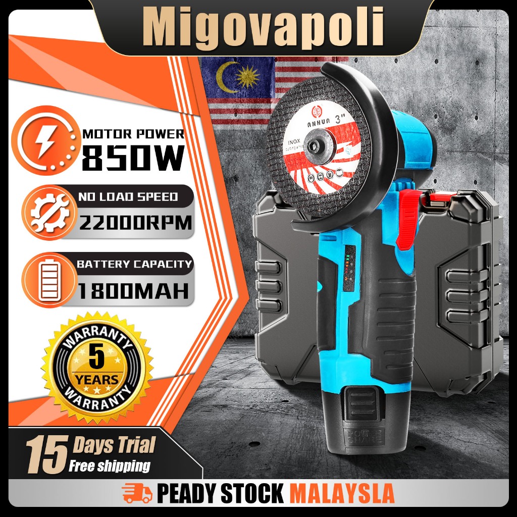 Ready Stock🚚850W 22000rpm Angle Grinder Multifunctional Dustproof ...