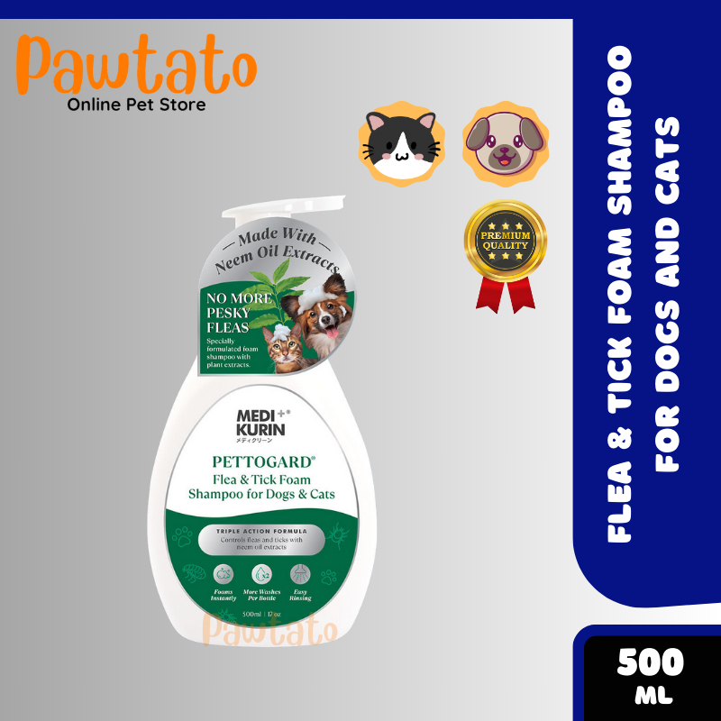 View of PettoGard Flea & Tick Foam Shampoo for Dogs & Cats 500ml (For pest ...