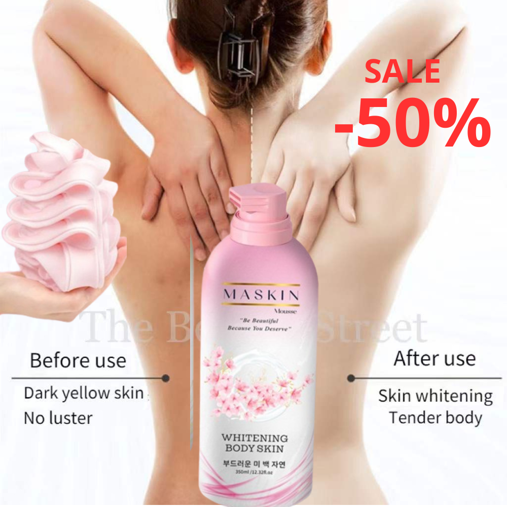 MASKIN MOUSSE (350ml) Shower Gel Whitening Perfume Body Wash 100 safe